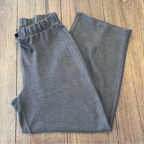 Zara Pants - Zara Grey Wide Leg Sweatpants Womens Medium